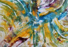 STEVO Gemälde Acryl Malerei Leinwand Abstrakt Kunst Original 100x70 