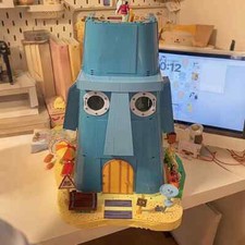 1655PCS SpongeBob Bauklötze Squidward Haus mit Beleuchtung und Figure DIY Set