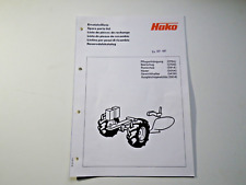 Ersatzteilliste Pfluganhängung (3724) Hako Profi + S Variette Beetpflug ++