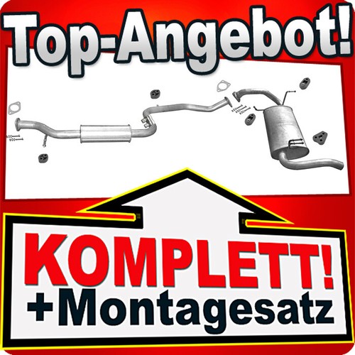 Auspuff für mitsubishi - mitsubishi, space