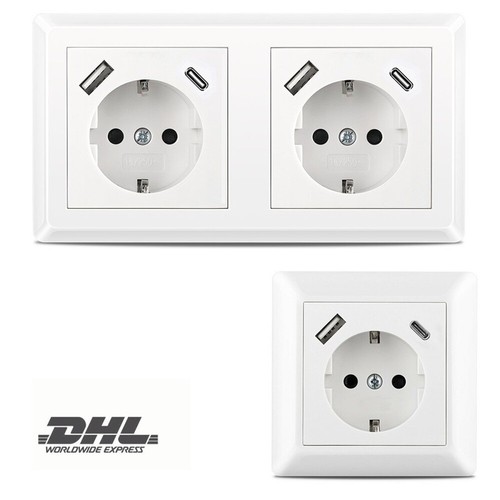 Steckdose mit usb type - steckdose, type-c