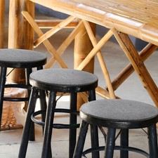 4er Set Stuhlkissen Rund Filz