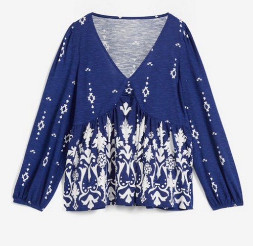 Damen tunika shirt blau und - tunika,