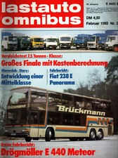 Zeitschrift Lastauto Omnibus #2 von 1982 Fiat 238 E Drögmöller E 440 Meteor