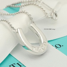 Original Tiffany & Co. Hufeisen Halskette Anhänger 16" Silber 925 mit Etui