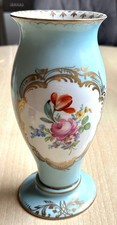 Vase handbemalt Gold Blumen