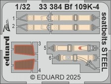 Bf 109K-4 seatbelts STEEL