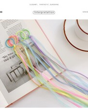 Haargummi Elastisch Pferdeschwanz Haarband Haargummiband mehrfarbig bunt Sets