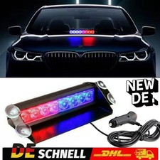 Auto KFZ 8 LED Rot & Blau