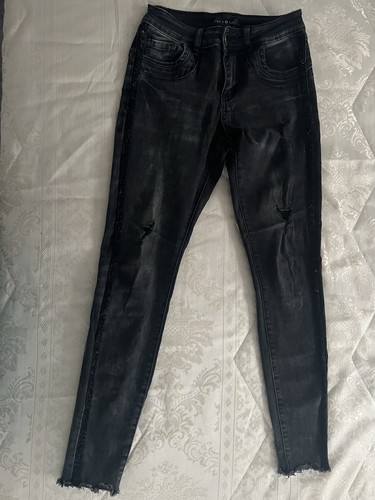 Schwarze skinny jeans - schwarze,