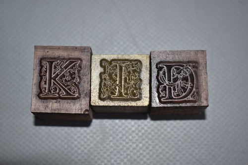 Stempel monogramm mit holz - mit, 3