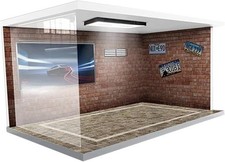 Diorama Auto Parkplatz Vitrine