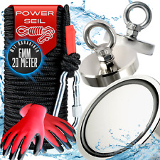 Bergemagnet Magnetfischen Super Starke Neodym Magnete mit 20m Seil und Karabiner