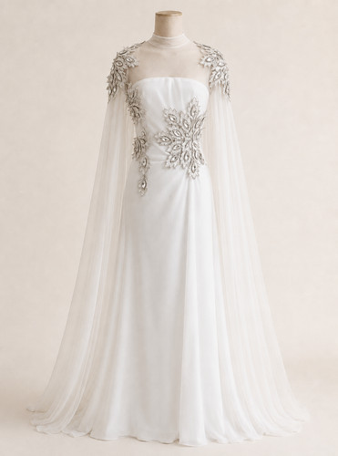Brautkleid ivory schlicht - ivory,