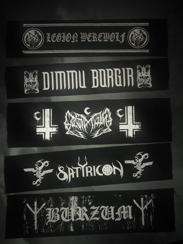 Black metal superstrip xxl - black,