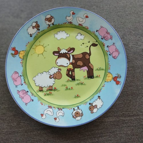 Schöner bunter kinderteller - bunter, |
