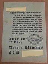 Wahlzettel Zeppelin