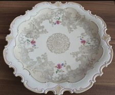 Alte Teller Kuchenteller Schale VEB R DDR Blumenmuster Tortenteller Platte 