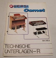 Wersi  COMET Technische Unterlagen - R  BA 315.2,  gebraucht