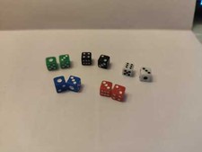 10 Miniwürfel 5 Farben je 2