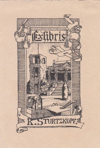Exlibris bookplate klischee - exlibris,