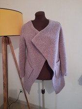 Filzjacke Jacke Cardigan Wollwalk Stil M altrosa Wasserfallkragen