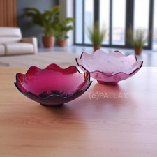 TUPPERWARE C129 ELEGANZIA KLEINE VENUS-SCHALEN ROT 2x 400 ML