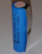 2 x Li-Ion Akku Typ AA 14500