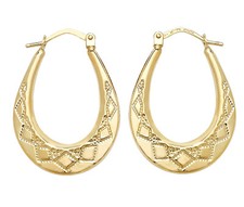 Oval Creolen Creolen 9 kt