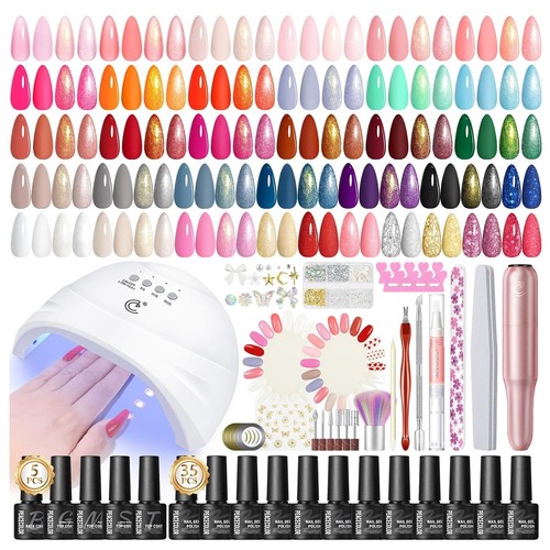 Gel nägel set 65pcs - gel,