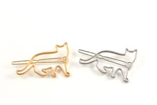 Haarklammer Haarspange Katze