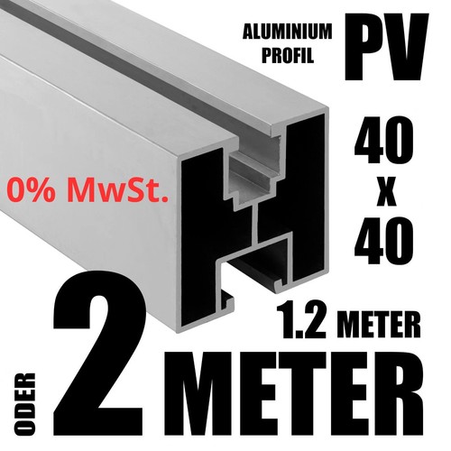 Meter alu solarprofil - 2,