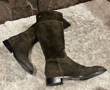 Edle Wildleder Stiefel Gr.41 Dirndl+Bua LP. 390€ olive Antiklook neuw. so schön