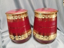 2 Kaffeedosen JACOBS KAFFEE Wunderbar mit Deckel und Prägungen ca. 1960er-70er