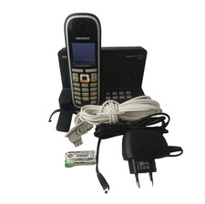 Siemens Gigaset C47H Telefon DECT CX475 isdn Basis Anrufbeantworter Akkus Kabel