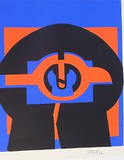 Ursula STOCK 1937 hochwertiger Siebdruck aus 1970 signiert 40x32 70er