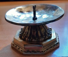 Kerzenständer Kerzenhalter massiv schwer Messing shabby