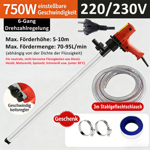 750w elektrisch fasspumpe - 750w,