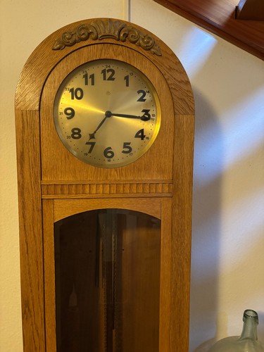 Standuhr antik eiche - standuhr, eiche,