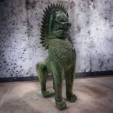 Bronze Statue Wächter Löwe Klein Tempel Skulptur Hund Aufsteller Dekoration