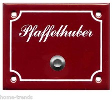 Emaille-Klingelplatte-12 x 8