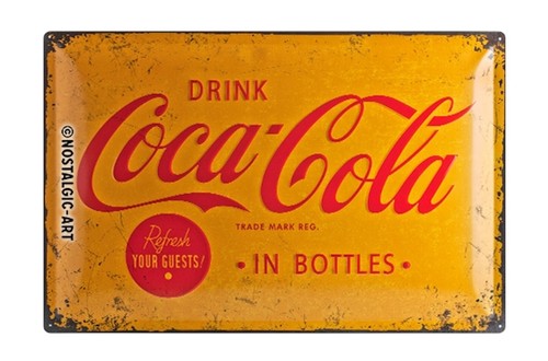 Relief blechschild coca - relief-blechschild, cola