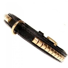 Halsband Row schwarz / gold