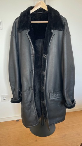 Boss lederherrenmantel schwarz - boss,