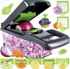 Zerkleinerer Multifunktions-Gemüseschneider 14in 1 mit Obstschneider