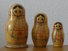 Echte russische Babuschka. Matrjoschka. Matroschka! 3 Puppen! 12 cm. ALT & SCHÖN