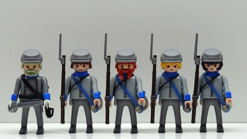 Soldat südstaatler grau - 5, x