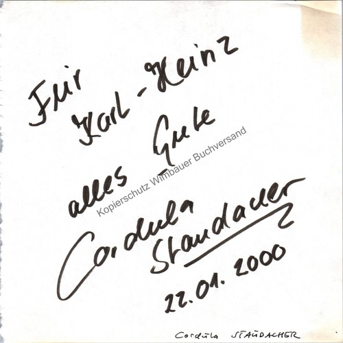 Original autogramm cordula - autogramm,