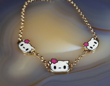 Armband Gold 585 14k Hello Kitty - entzückend & zierlich für Fans 