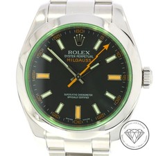 Rolex Milgauss 40mm Ref 116400GV Stahl Automatik Uhr Full Set xxyy